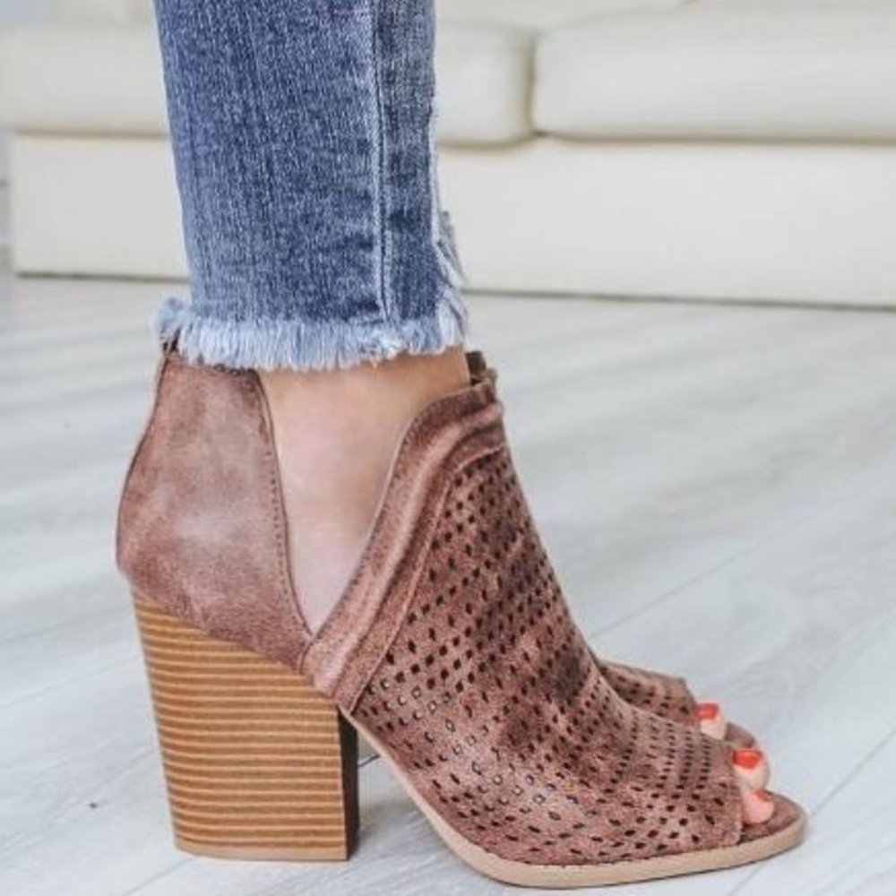 Women’s peep toe booties